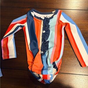 Colorful Striped Kids Swimwear